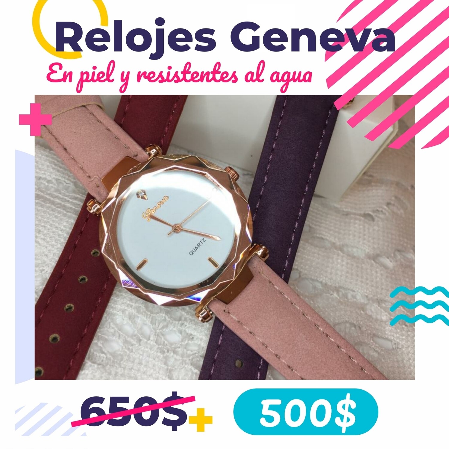 Relojes Geneva - De piel
