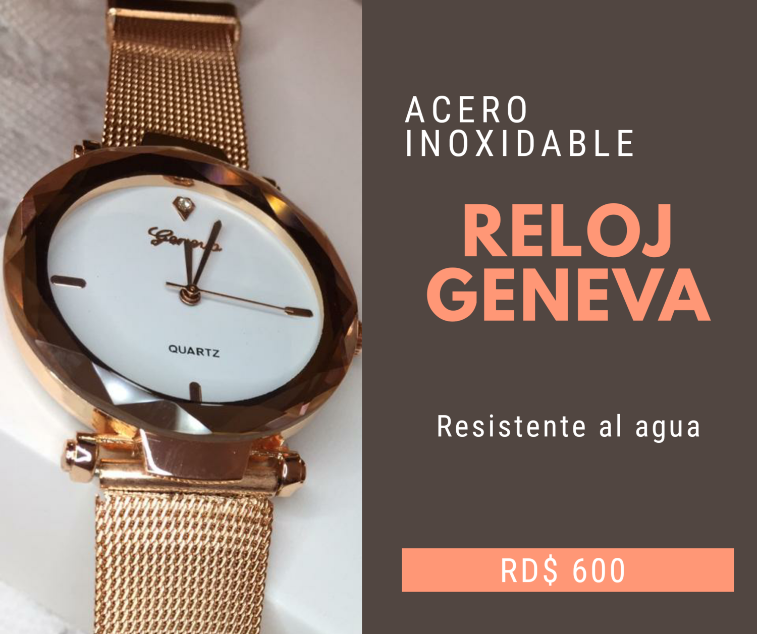 Reloj Geneva - Acero inoxidable 