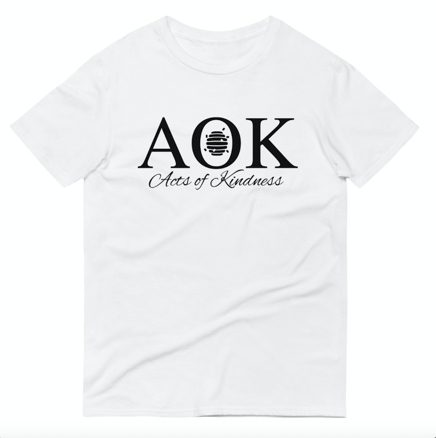 AOK White with Black Lettering