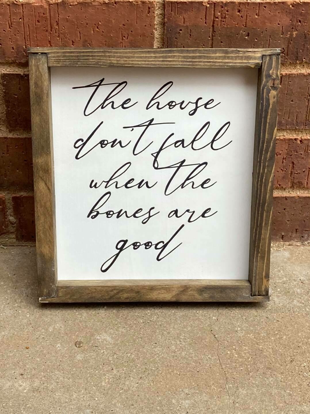 the house don&#39;t fall when the bones are good