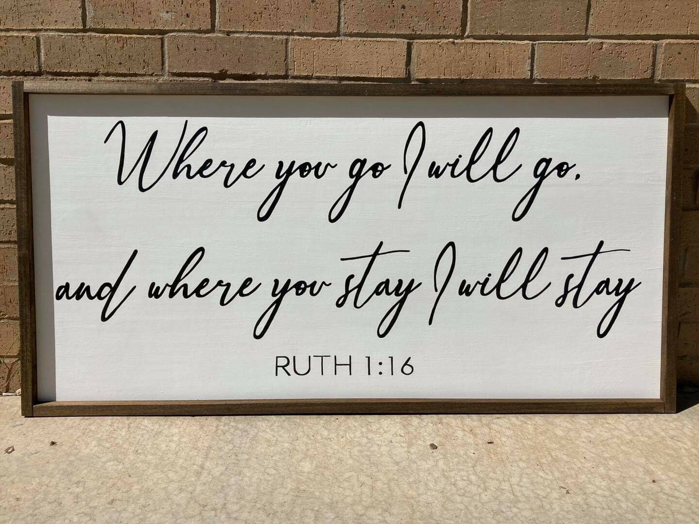 Where you go I will go