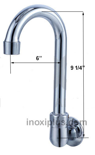Grifo especial para valvulas para montar en respaldo