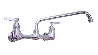 Mezcladora Uso Industrial Para montar en Respaldo con Grifo de 12&quot;