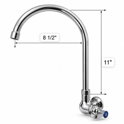 Grifo para Llenado de Wok con Cuello de Ganso 8.5" de Ancho
