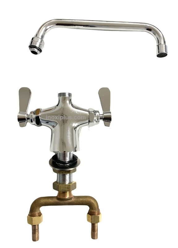 Grifo Monomando a Piso Grifo 10", Agua Fria y Caliente