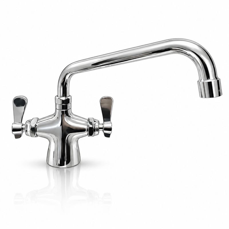 Grifo Monomando a Piso Grifo 10", Agua Fria y Caliente