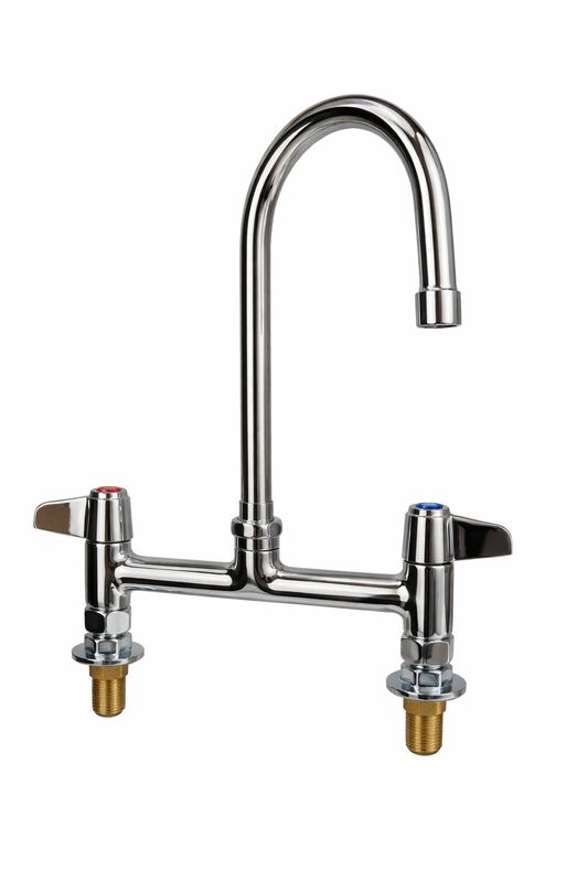 Mezcladora Uso Rudo Para montar en Cubierta con Cuello de Ganso 5x8"