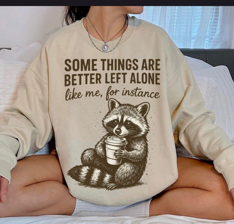 Left alone raccoon