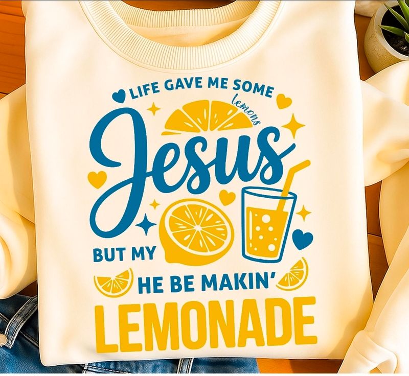 Jesus making lemonade
