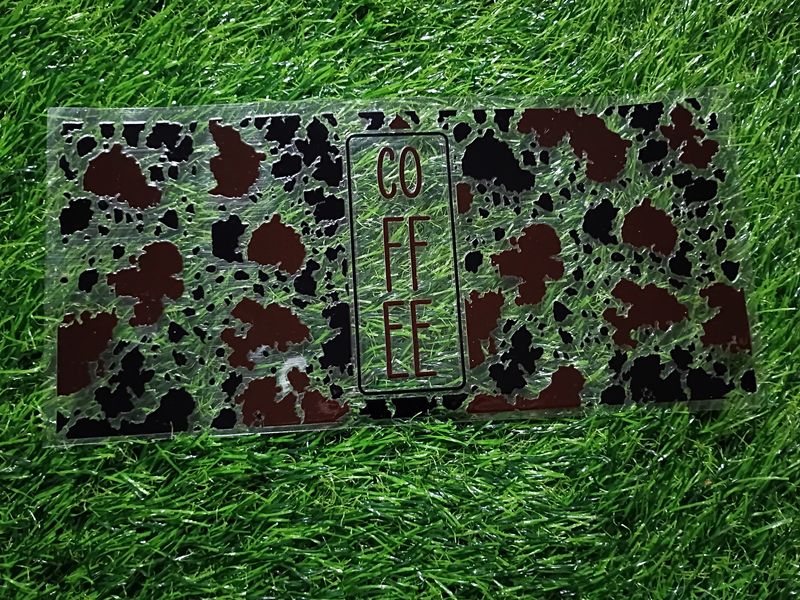 Cow print coffee cup wrpa Cow print coffee cup wrpa