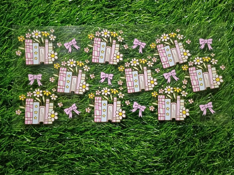 Pink book cup wrap Pink book cup wrap