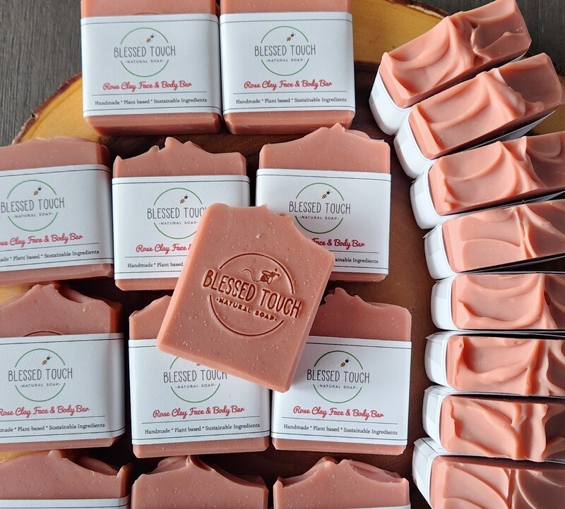 Rose Clay Face &amp; Body bar