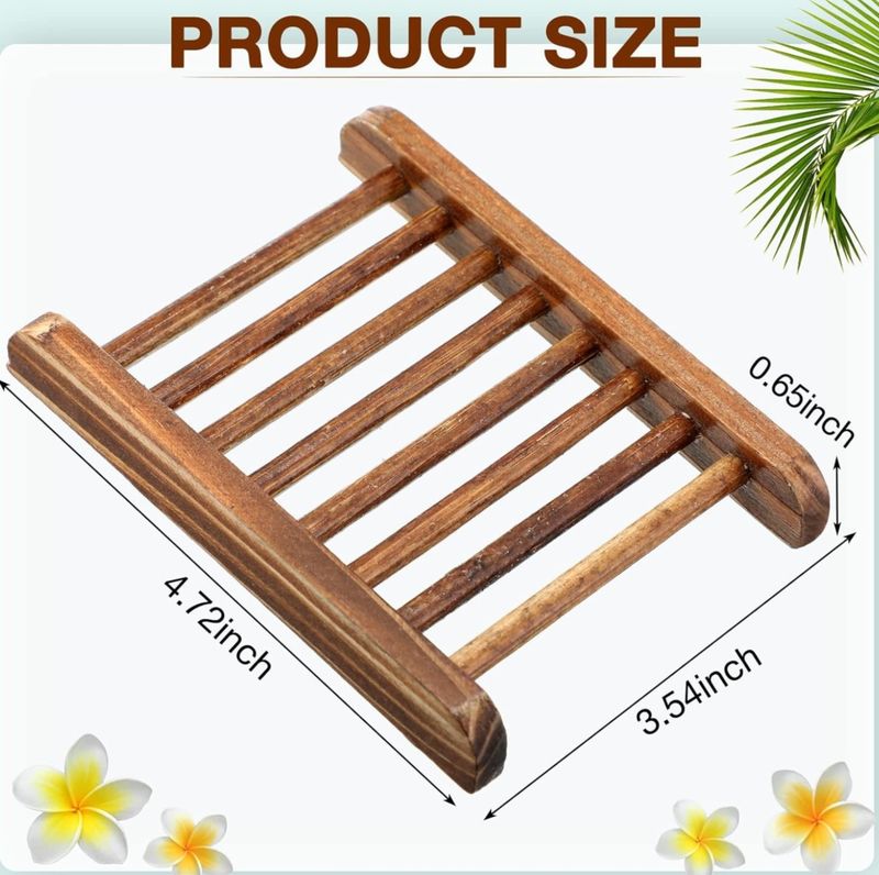 Wooden soap dish