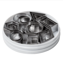 Ateco 24-Piece Stainless Steel Geometric Shape Cutter Set