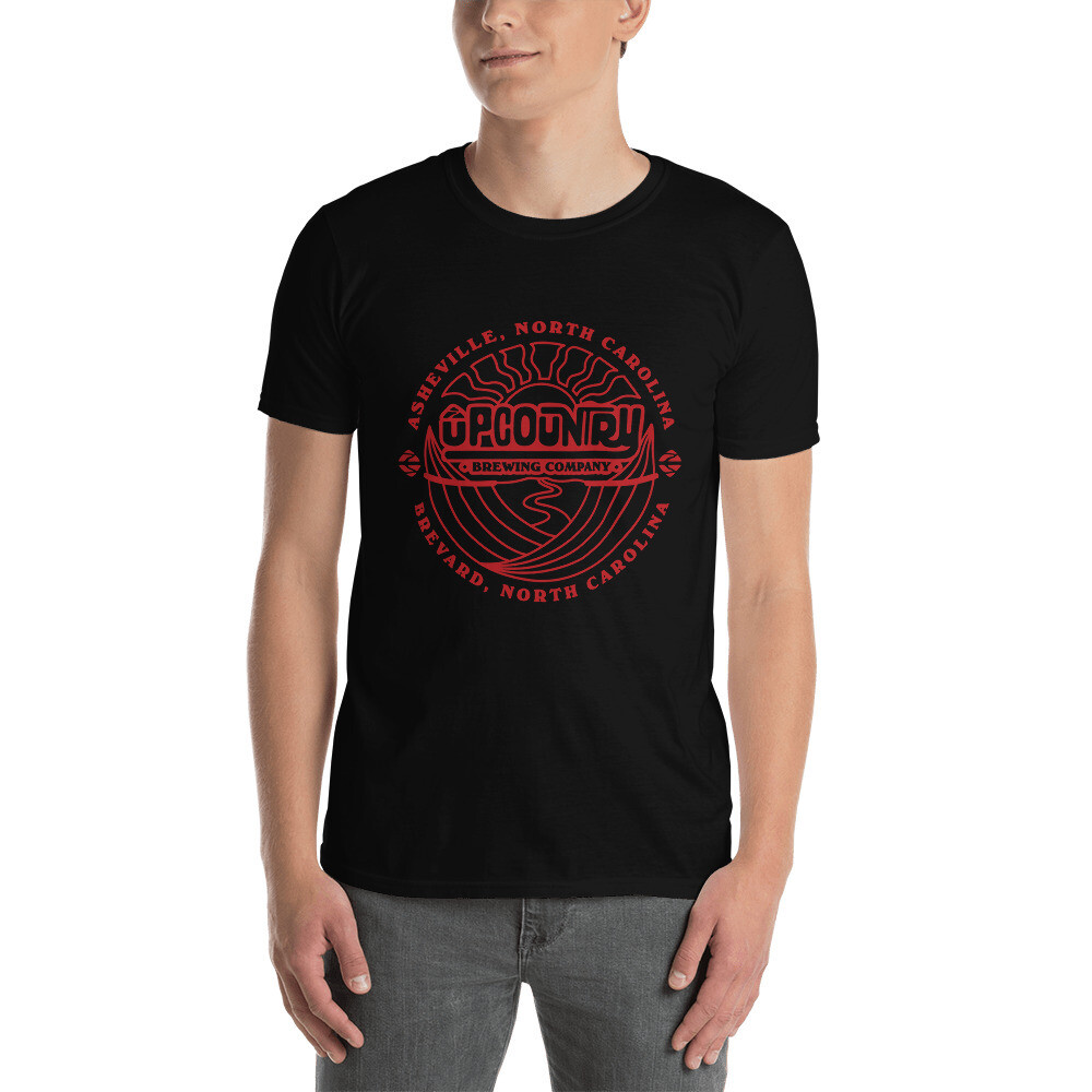 UpCountry Red Logo on Black T-Shirt