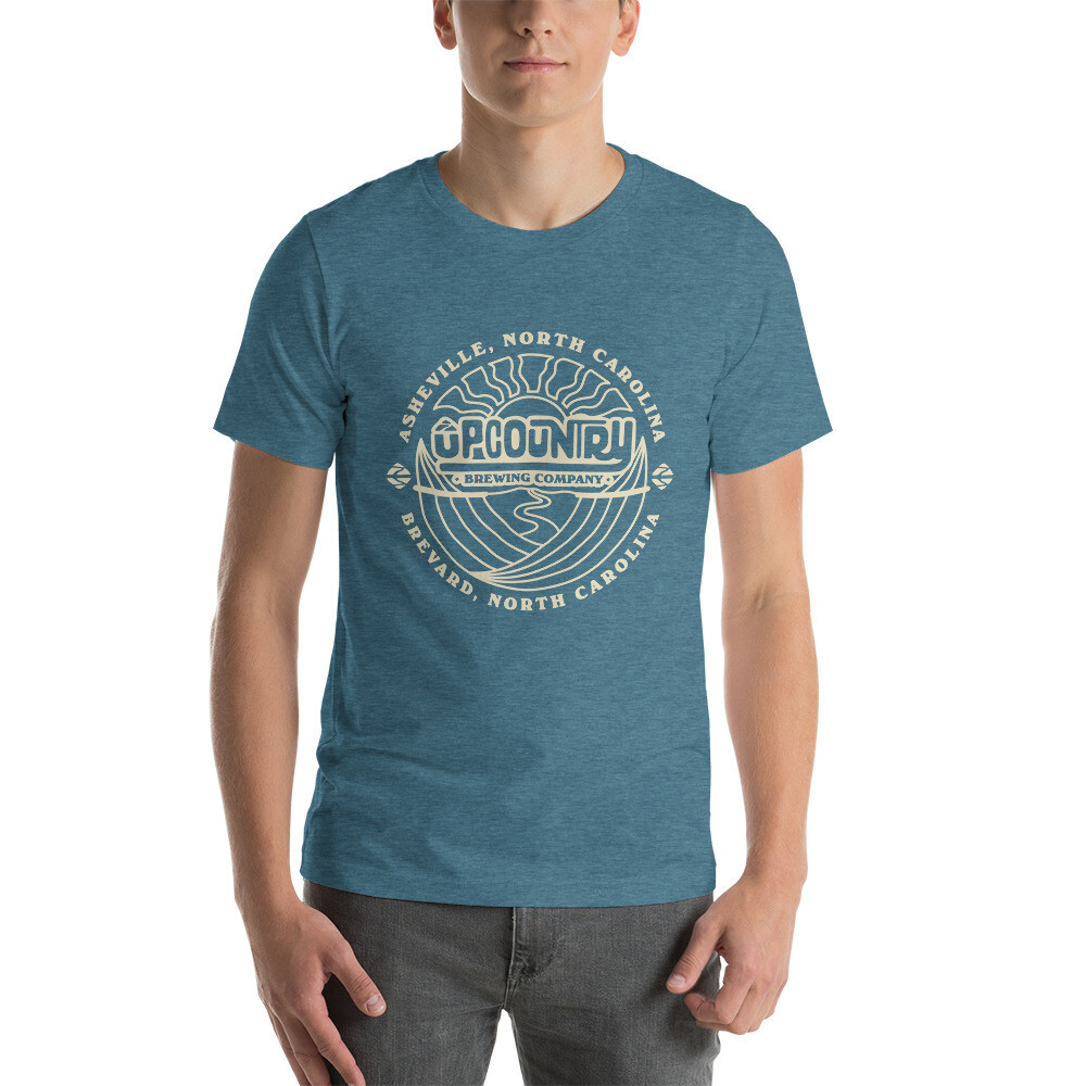 UpCountry Brewing Logo on Deep Teal T-Shirt