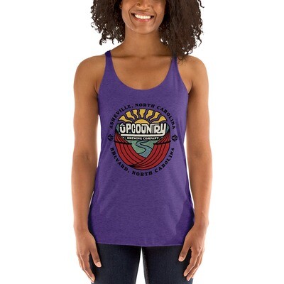 Women's Racerback Tank Top w/ UpCountry Brewing Sunmark Logo