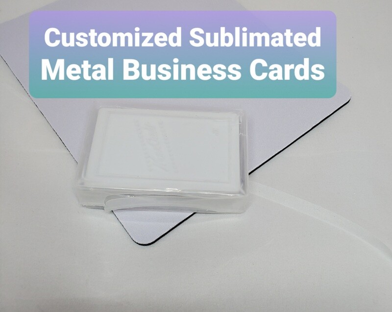 Metal Business Cards, Sublimated Images (25 cards/pack)