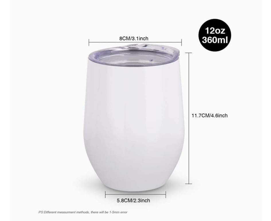 Customized 12 oz &quot;wine&quot; beverage tumblers