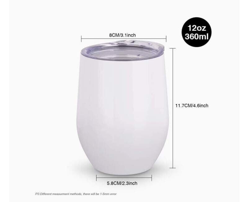 Customized 12 oz &quot;wine&quot; beverage tumblers