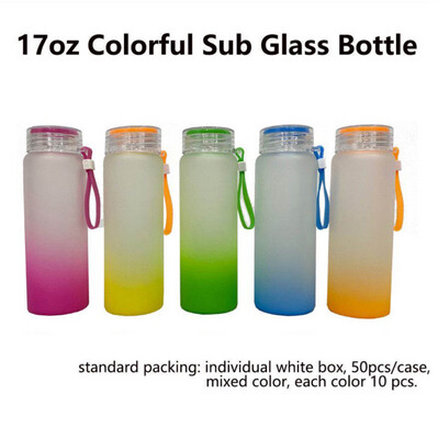 17 oz Frosted Glass Tumbler