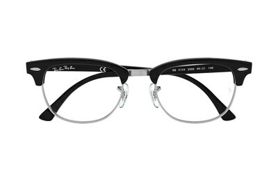 Ray Ban Clubmaster Black on silver 2000