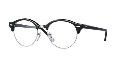 Ray Ban RX4246v Clubround Black Glasses Ray Ban RX4246v Clubround Black Glasses