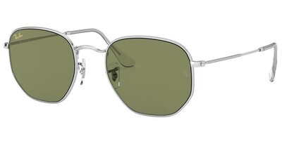 Ray Ban RB3548 Hexagonal Silver Sunglasses