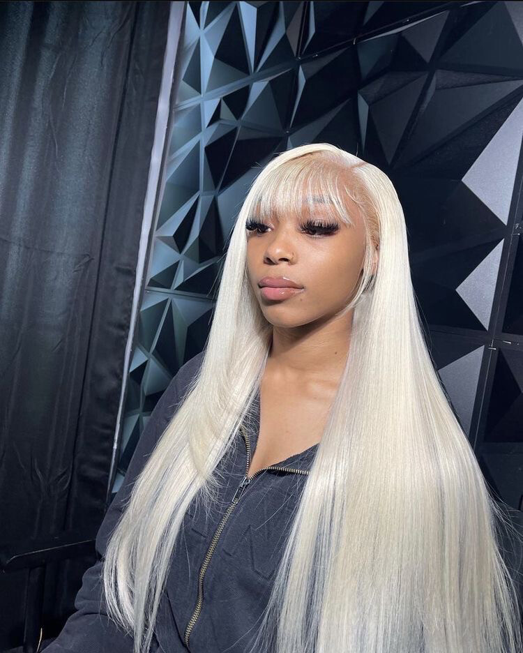 Blonde fringe wig 