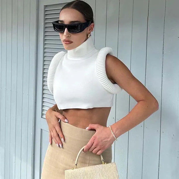 White Crop Top 