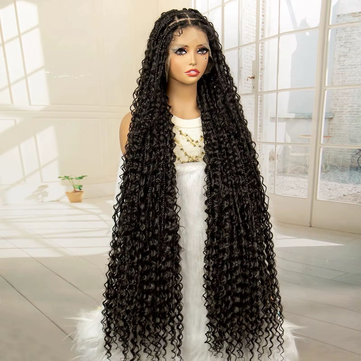 Boho Box Braids WIG (40 Inches) 