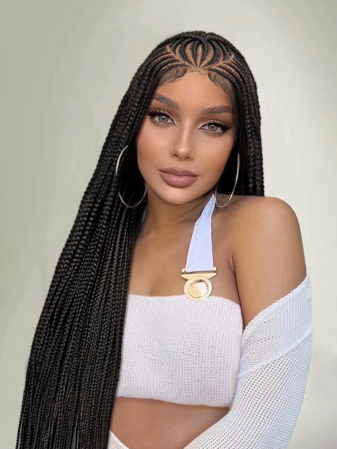 Cornrow Braided wig (36 INCH) 