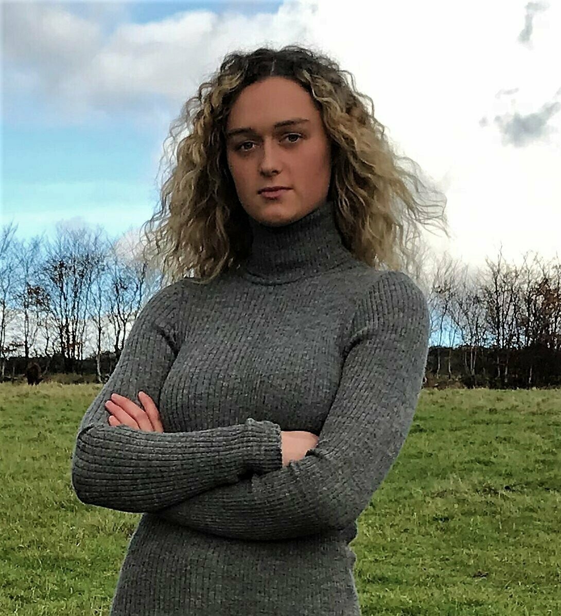 LYNMOUTH POLO NECK ALPACA TOP