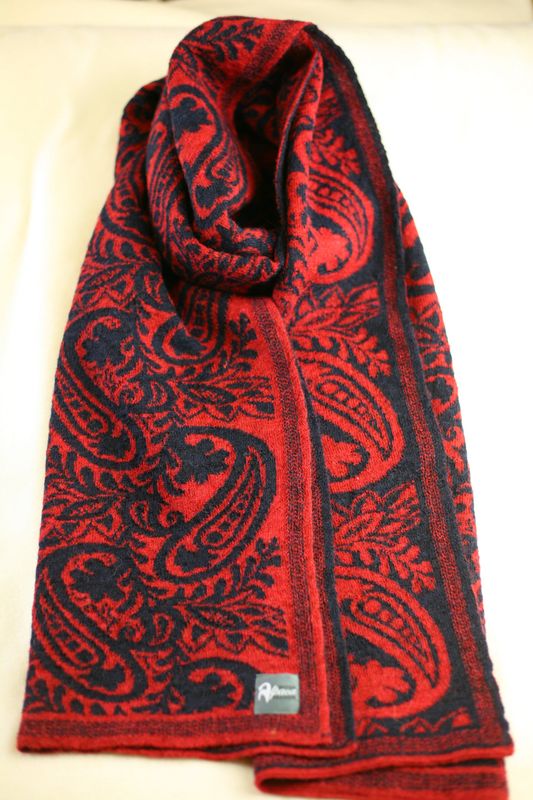 ALPACA PAISLEY KNITTED SHAWL