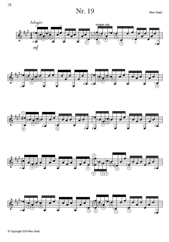 Notenheft - 1000 Etüden für Gitarre solo, Band 1, Nr. 1-21