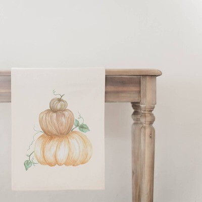Pumpkin Stack Table Runner - Natural Pumpkin Stack Table Runner - Natural