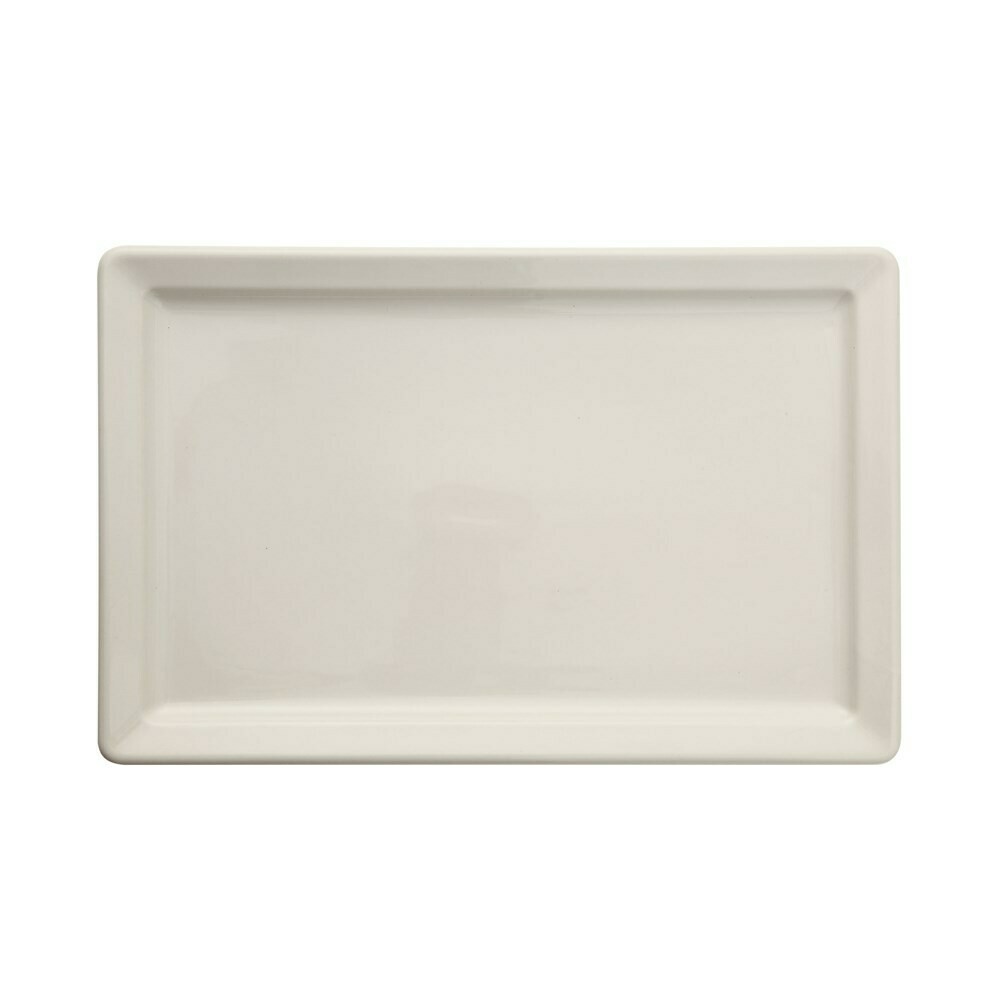 Stoneware Vintage Reproduction Platter, Antique White