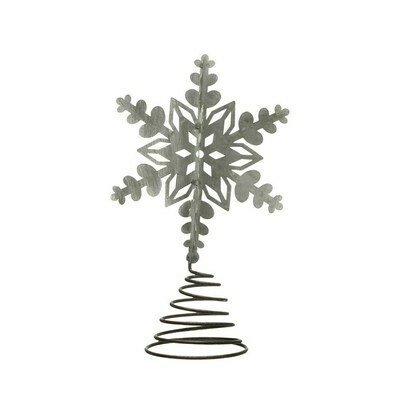 Galvanized Metal Snowflake Topper Galvanized Metal Snowflake Topper