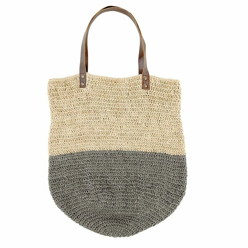 Color Block Jute Tote Color Block Jute Tote