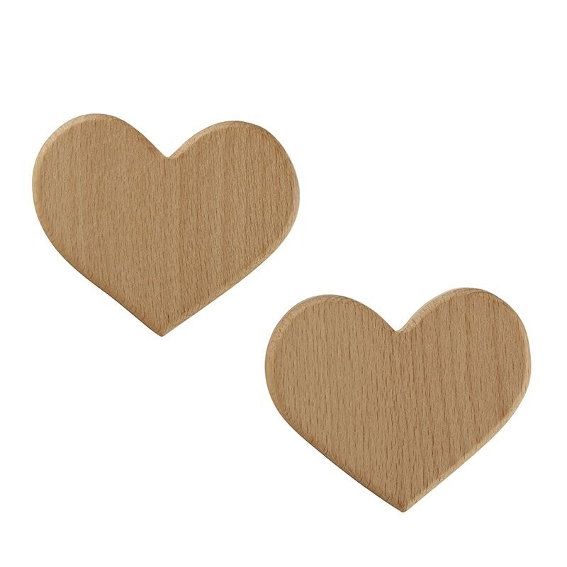 Heart Wood Hooks - 2 pack