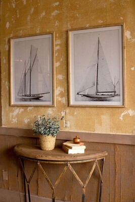 Sailboat Framed Art - S/2