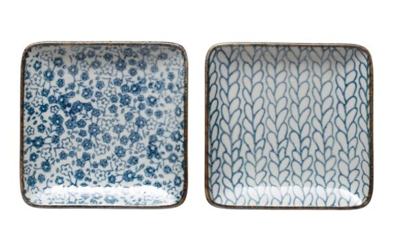 Blue Stoneware Plates