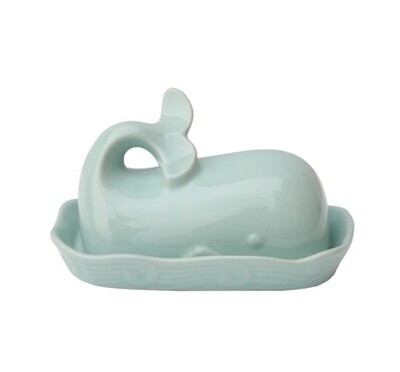 Whale Butter Dish - Teal
