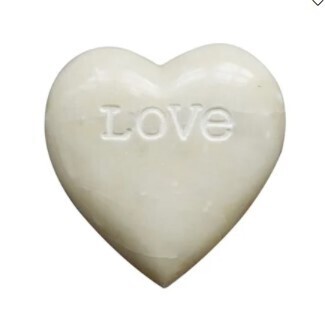 Soapstone Heart with Engraved Love