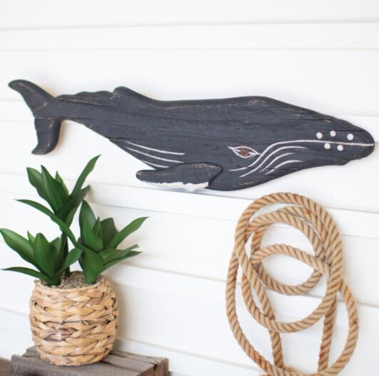 Wooden Whale Art