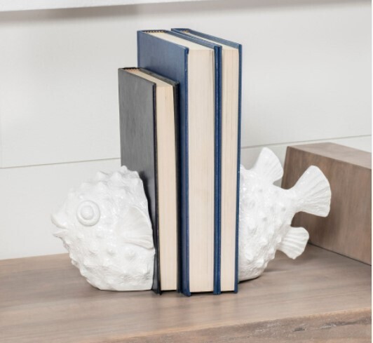 Puffer Fish Book Ends