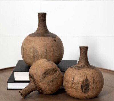 Afra Wood Vase