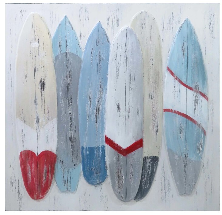 Rustic Surfboards Wall Art