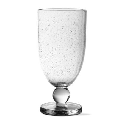 Bubble Glass Goblet - Clear