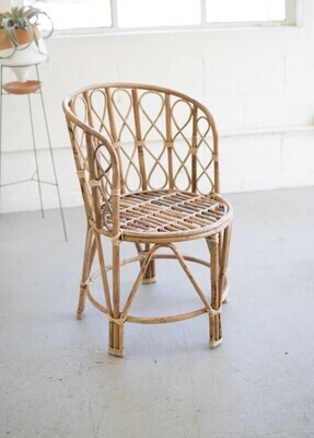 Barrel Shaped Bamboo Chair